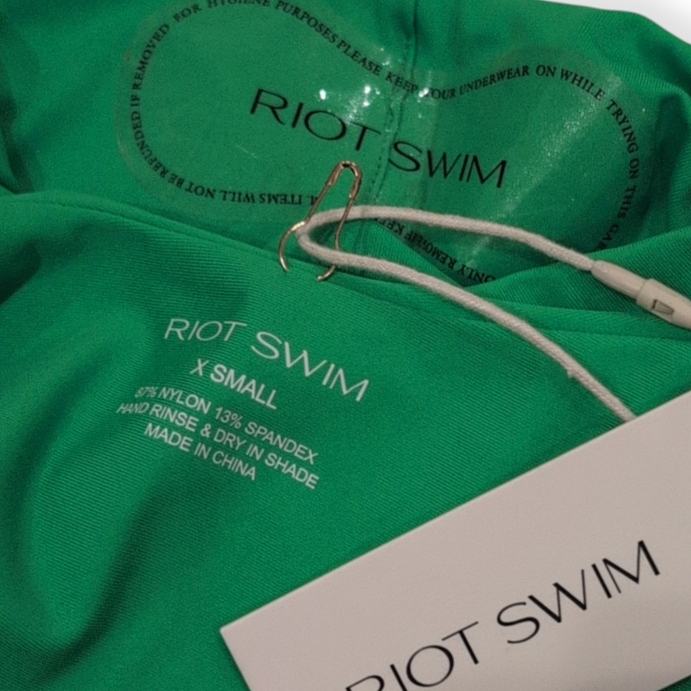NWT RIOT SWIM Blaise One Piece Cutout In Bermuda Color XS - Picture 5 of 5